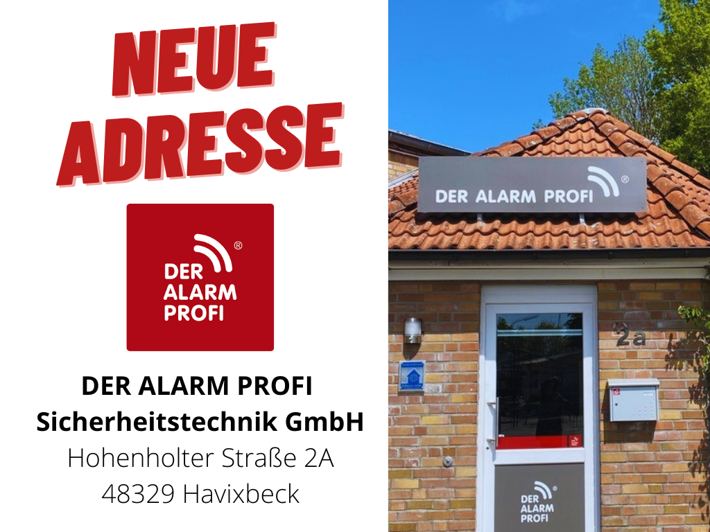 Neue Adresse von DER ALARM PROFI Sicherheitstechnik GmbH